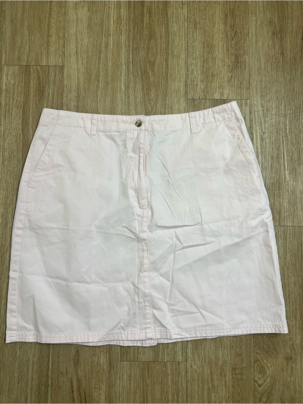 L.L. Bean Pastel Pink Cotton Mini Skirt 100% cotton